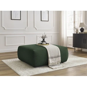 Pouf LUCIEN gros côtelé doux Vert BOBOCHIC TU pas cher