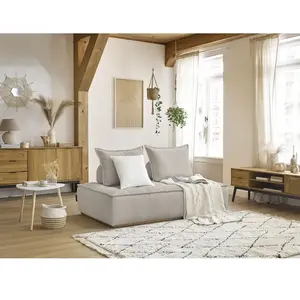Chauffeuse 2 places sans accoudoirs ELISA beige BOBOCHIC 2 places pas cher