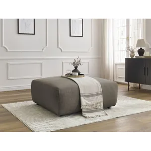 Accueil Séjour Fauteuil & pouf Bobochic Pouf lucien tissu lisse Taupe pas cher