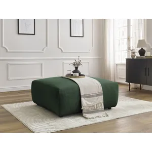 Pouf LUCIEN tissu lisse Vert   BOBOCHIC TU pas cher