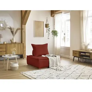 Chauffeuse 1 place sans accoudoirs ELISA orange BOBOCHIC 1 places pas cher