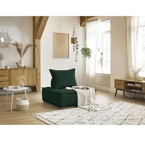 Chauffeuse 1 place sans accoudoirs ELISA vert   BOBOCHIC 1 places pas cher
