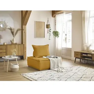 Chauffeuse 1 place sans accoudoirs ELISA jaune   BOBOCHIC 1 places pas cher