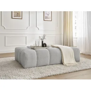 Accueil Séjour Fauteuil & pouf Bobochic Pouf everest tissu chiné Gris clair