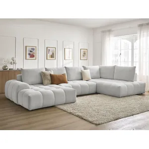 Comparateur de prix : Canapé panoramique convertible coffre EVEREST tissu chiné Bobochic