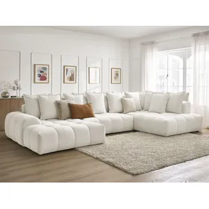 Comparateur de prix : Canapé panoramique convertible coffre EVEREST tissu chiné Bobochic