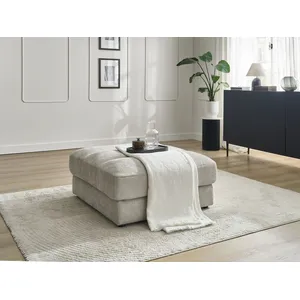 Bobochic pouf sierra tissu texturé taupe SIERRA pas cher