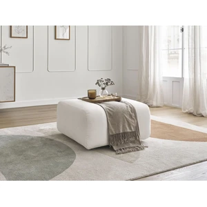 Accueil Séjour Fauteuil & pouf Bobochic Pouf talia tissu chiné Blanc