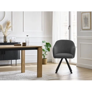 Lot de chaises SOPHIE tissu velours côtelé et pieds étoile Bobochic