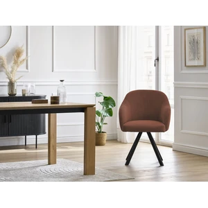 Lot de chaises SOPHIE tissu velours côtelé et pieds étoile Bobochic pas cher