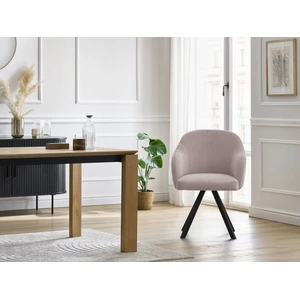 Lot de chaises SOPHIE tissu velours côtelé et pieds étoile Bobochic pas cher
