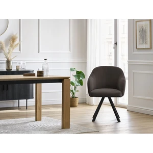 Lot de chaises SOPHIE tissu velours côtelé et pieds étoile Bobochic pas cher