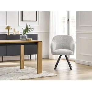 Lot de chaises SOPHIE tissu chiné et pieds étoile Bobochic pas cher