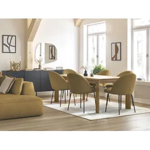 Chaise salle à manger Bobochic Lot de chaises lalie tissu velours côte...Vendu parbobochic-paris