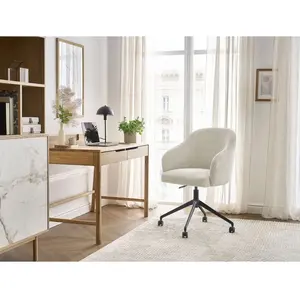 Chaise de bureau Bobochic Chaise de bureau sophie tissu velours côtelé... pas cher