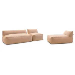 Bobochic - Salon de jardin Canapé de jardin modulable riviera tissu ch...Vendu parbobochic-paris