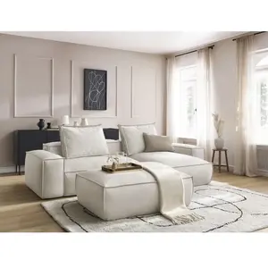 BOBOCHIC Canapé d'angle réversible ultra moelleux BOHEME cuir végan av... pas cher