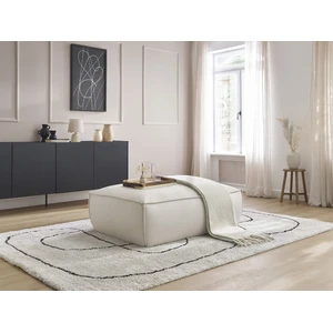 Pouf BOHEME cuir végan Beige   BOBOCHIC TUVendu parbobochic-paris