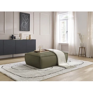 Pouf BOHEME cuir végan Vert   BOBOCHIC TUVendu parbobochic-paris