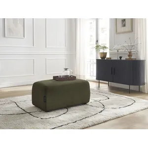 Pouf ATILLA tissu chiné Vert   BOBOCHIC TU pas cher