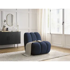 Accueil Séjour Fauteuil & pouf Bobochic Fauteuil janissaire Bleu foncé pas cher