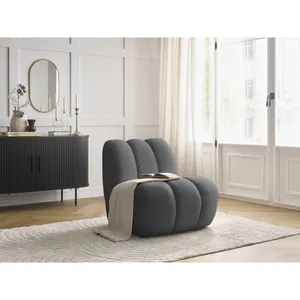 Accueil Séjour Fauteuil & pouf Bobochic Fauteuil janissaire Gris foncé pas cher