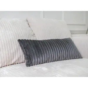 Bobochic coussin 70 x 30 cm oslo gris foncé 70x30 OSLOVendu parbobochic-paris