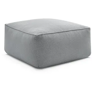 Pouf pour canapé de jardin modulable RIVIERA tissu chiné Bobochic
