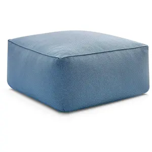 Pouf pour canapé de jardin modulable RIVIERA tissu chiné Bobochic