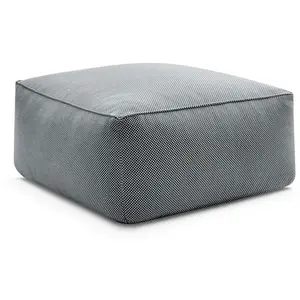 Pouf pour canapé de jardin modulable RIVIERA tissu chiné Bobochic