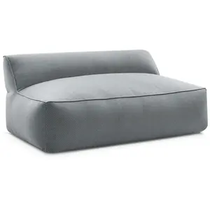 BOBOCHIC Chauffeuse 2 places sans accoudoir pour canapé de jardin modu...