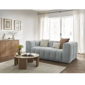 Canapé droit convertible 3 places CLOUD tissu lisse Bobochic pas cher