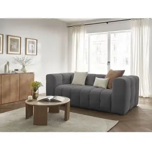 Canapé droit convertible 3 places CLOUD tissu lisse Bobochic pas cher