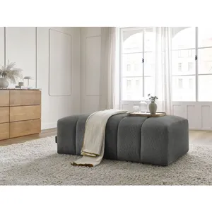 Pouf pour canapé modulable ANNECY tissu bouclette gris foncé   BOBOCHICVendu parbobochic-paris