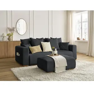 Canapé droit convertible BOBOCHIC - Canapé droit convertible coffre SI... pas cher