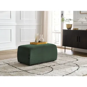 Bobochic - Fauteuil & pouf Pouf atilla velours côtelé Vert foncéVendu parbobochic-paris