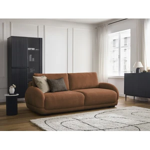 Canapé droit convertible coffre MONICA rouge   BOBOCHIC 3 places