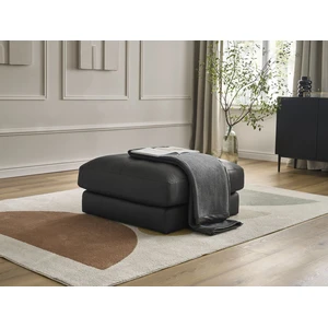 Accueil Séjour Fauteuil & pouf Bobochic Pouf leonard cuir de vache NoirVendu parbobochic-paris