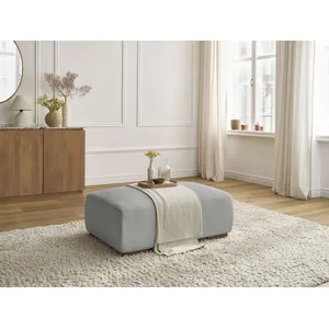 Bobochic pouf sidonie velours côtelé gris clair SIDONIEVendu parbobochic-paris