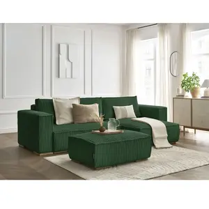 BOBOCHIC Canapé d'angle convertible réversible coffre CHELSEA gros côt... pas cher