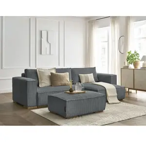 BOBOCHIC Canapé d'angle convertible réversible coffre CHELSEA gros côt... pas cher