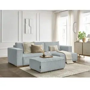 BOBOCHIC Canapé d'angle convertible réversible coffre CHELSEA gros côt... pas cher
