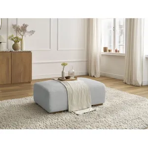 Bobochic - Fauteuil & pouf Pouf sidonie tissu chiné Gris clairVendu parbobochic-paris