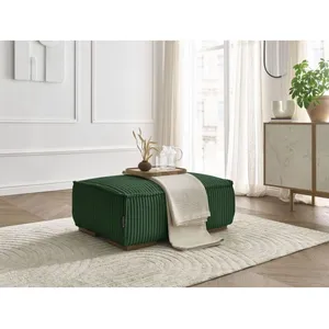 Fauteuil & pouf Bobochic Pouf chelsea gros côtelé doux VertVendu parbobochic-paris