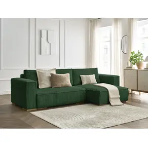BOBOCHIC Canapé d'angle convertible réversible coffre CHELSEA gros côt... pas cher