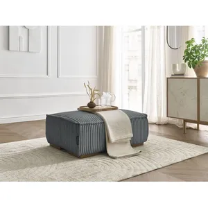 Bobochic pouf chelsea gros côtelé doux gris foncé CHELSEAVendu parbobochic-paris