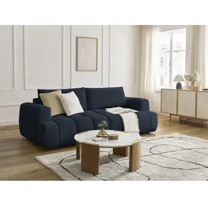 Canapé droit convertible 3 places FUJI tissu lisse Bobochic pas cher