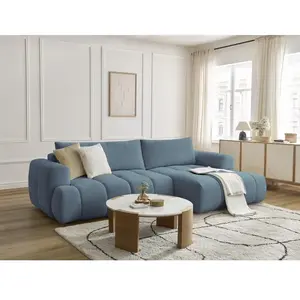 Canapé d'angle convertible FUJI tissu lisse Bobochic pas cher
