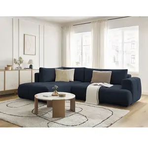 Canapé d'angle L convertible FUJI tissu lisse Bobochic pas cher