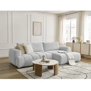 Canapé d'angle convertible FUJI tissu lisse Bobochic pas cher